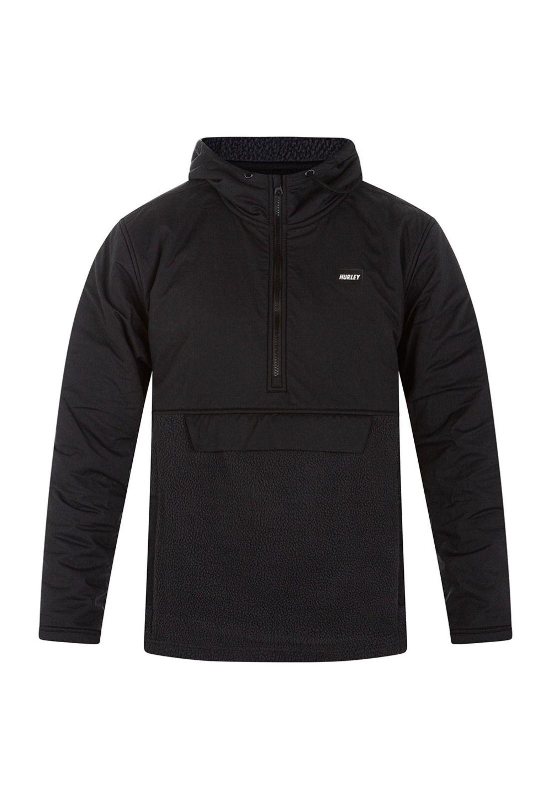 Poleron Hudson Burrito Anorak Black Hurley-0