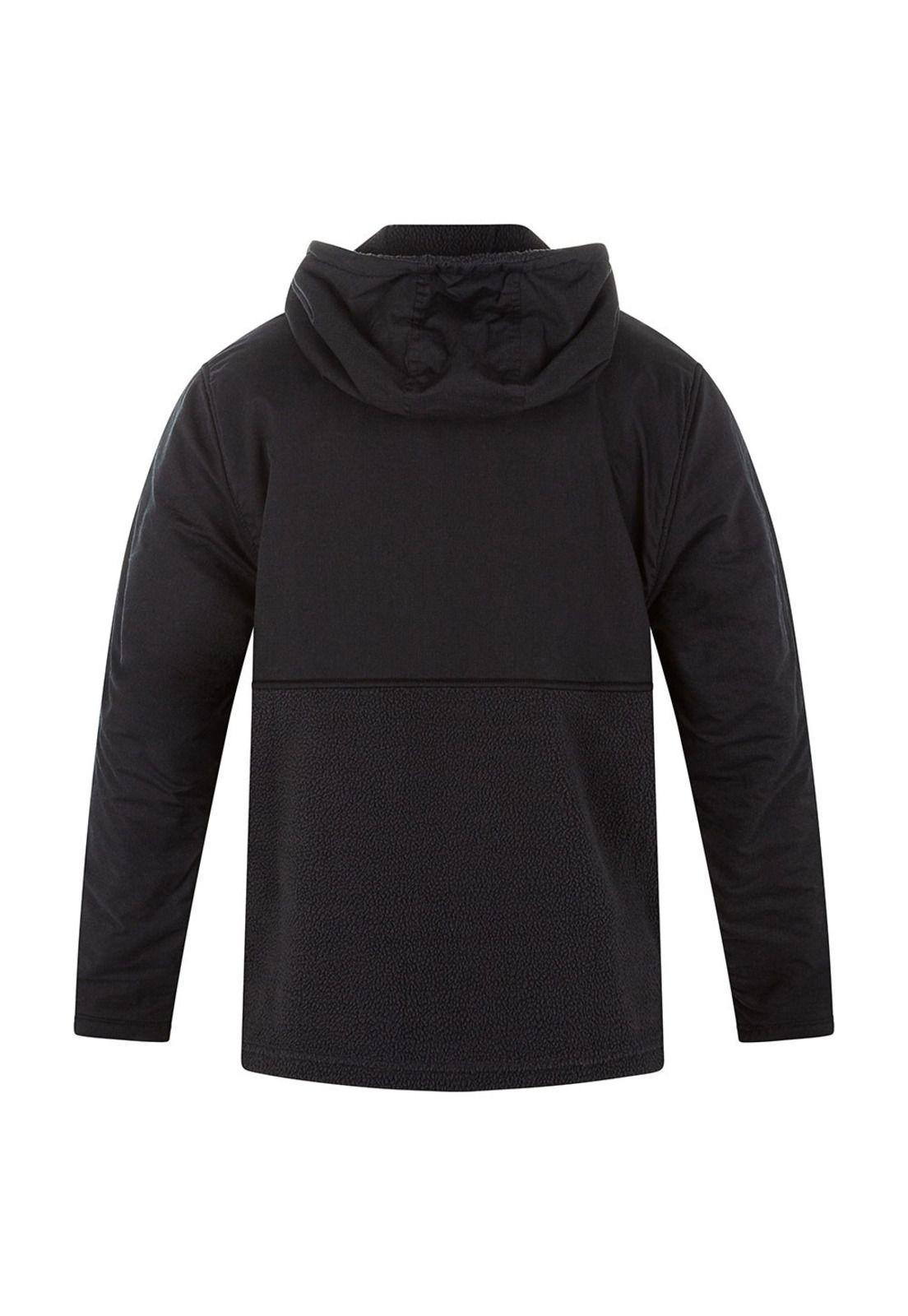Poleron Hudson Burrito Anorak Black Hurley-1
