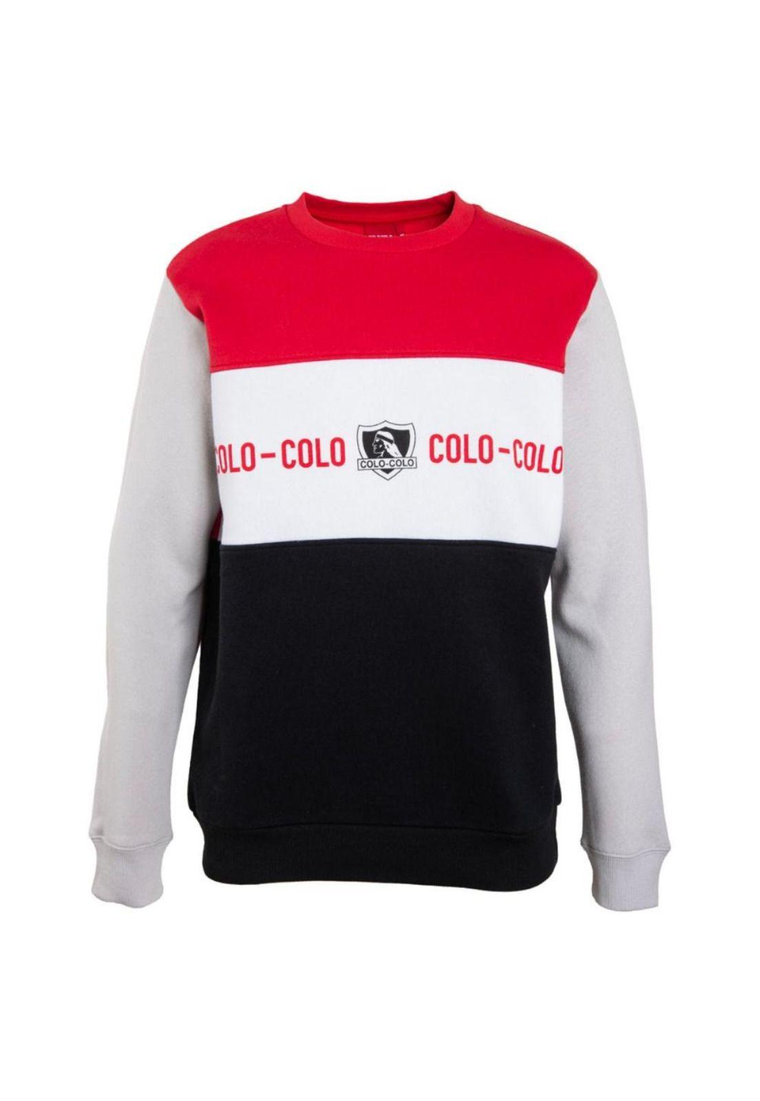 Poleron Colo Colo Urbano Crew "Colo Colo es Chile" Rojo-0