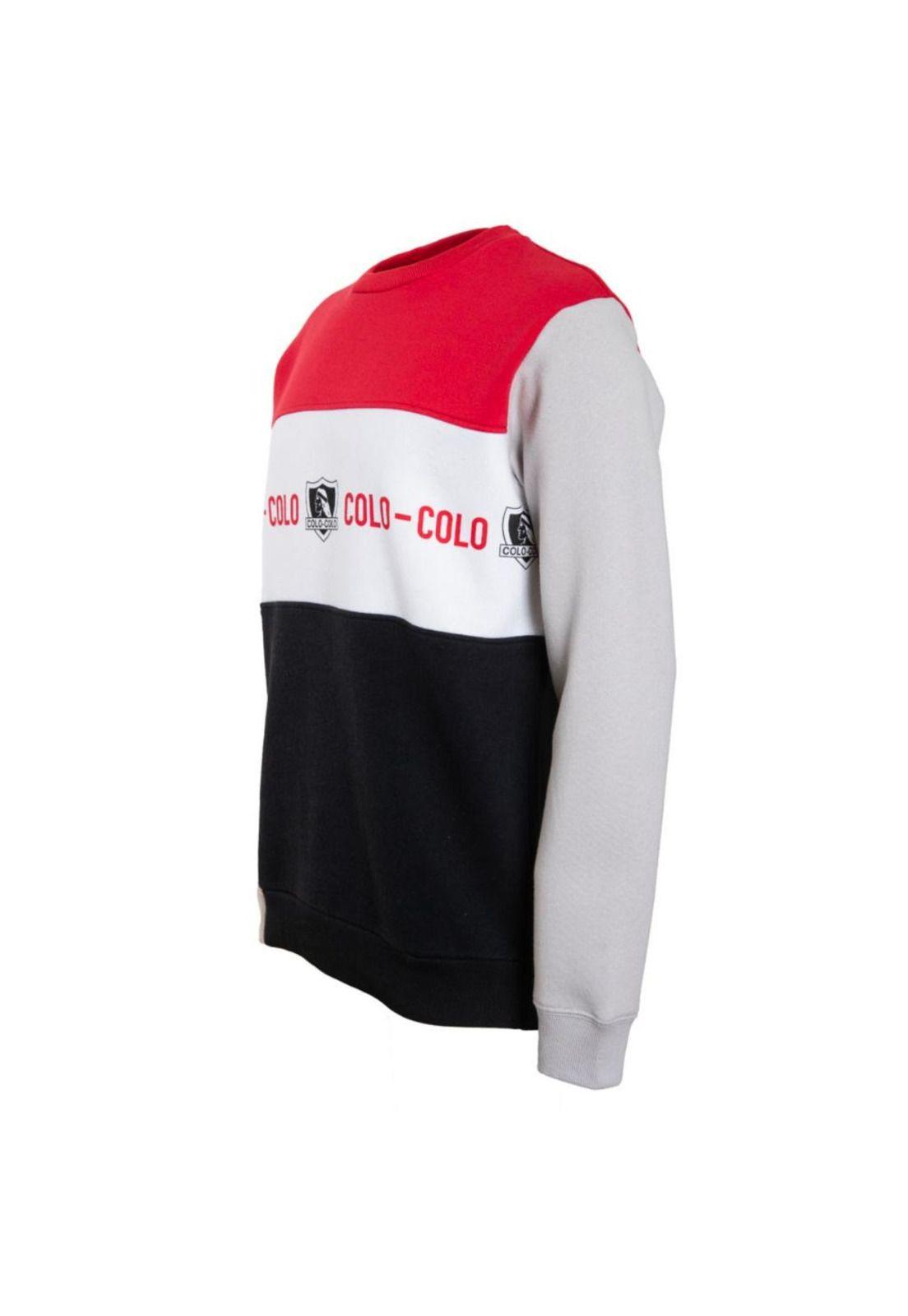 Poleron Colo Colo Urbano Crew "Colo Colo es Chile" Rojo-1