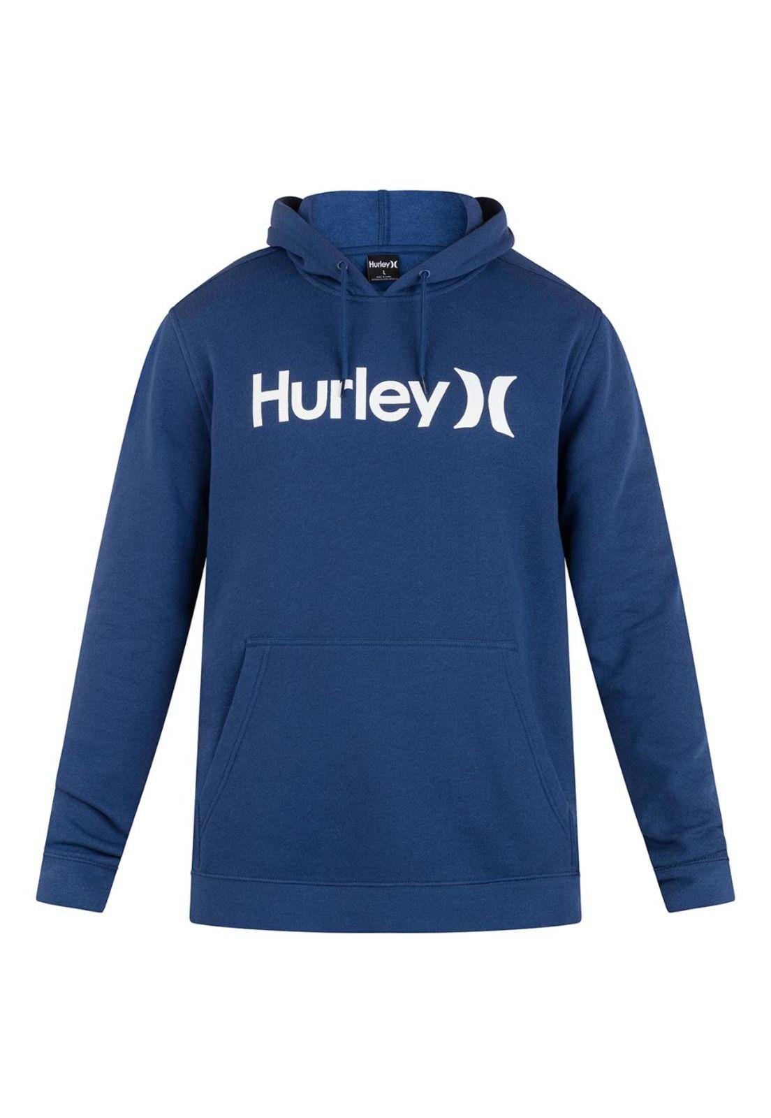 Poleron Hoodie One And Only Solid Fleece Blue Void-0