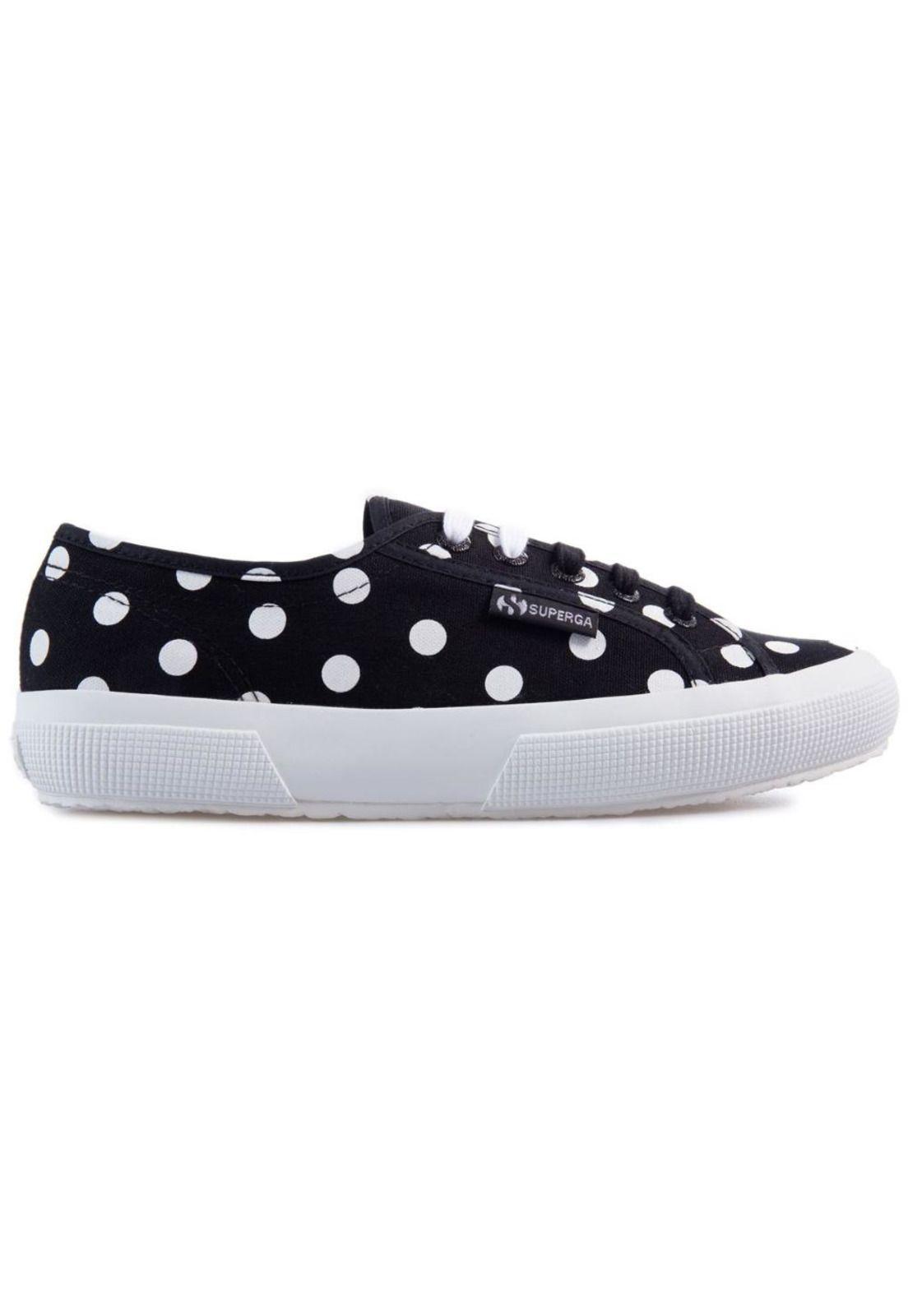 Zapatilla 2750 Polkadots Black Dots White-0