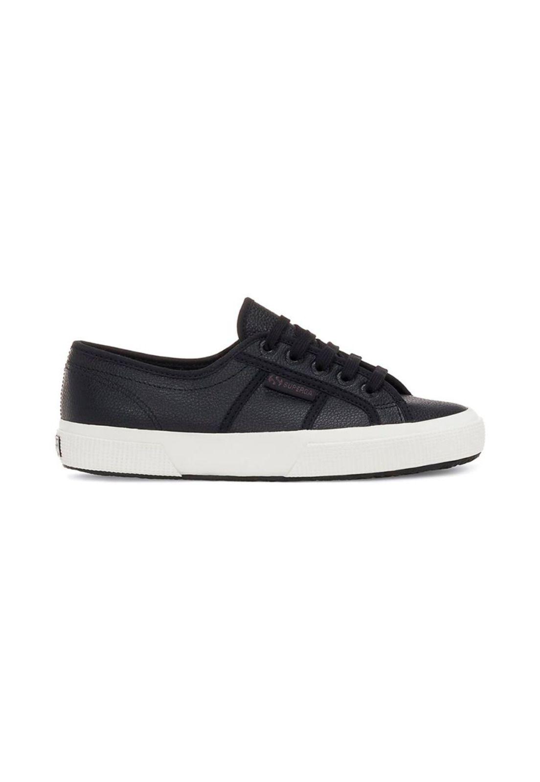 Zapatilla 2750 Tumbled Leather Black Avorio-0