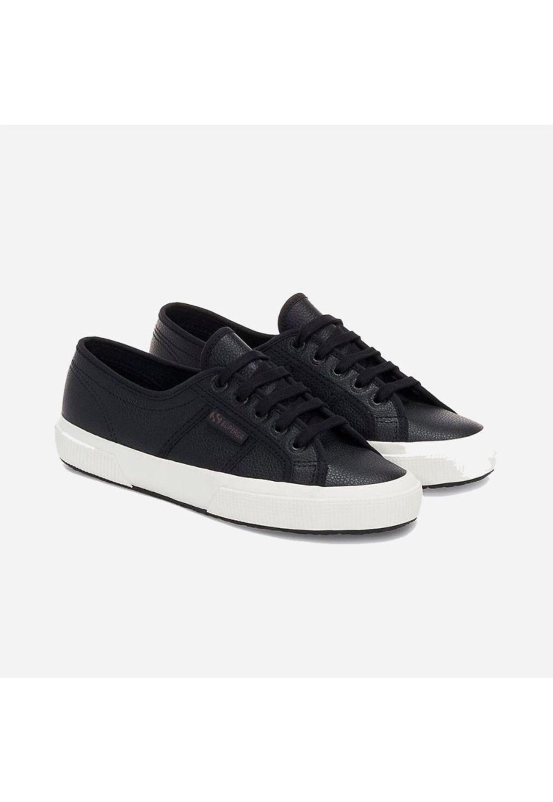 Zapatilla 2750 Tumbled Leather Black Avorio-1