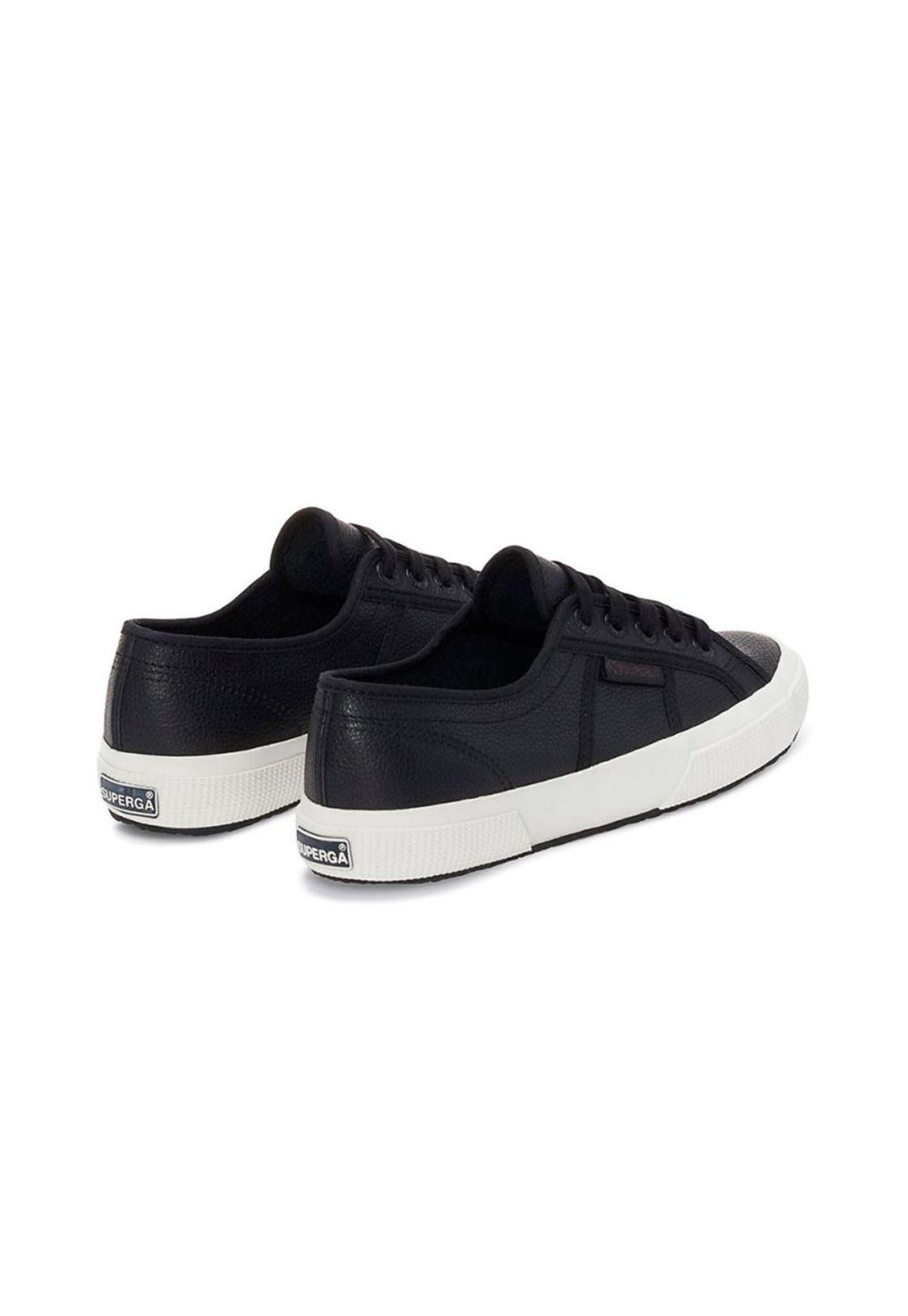 Zapatilla 2750 Tumbled Leather Black Avorio-2