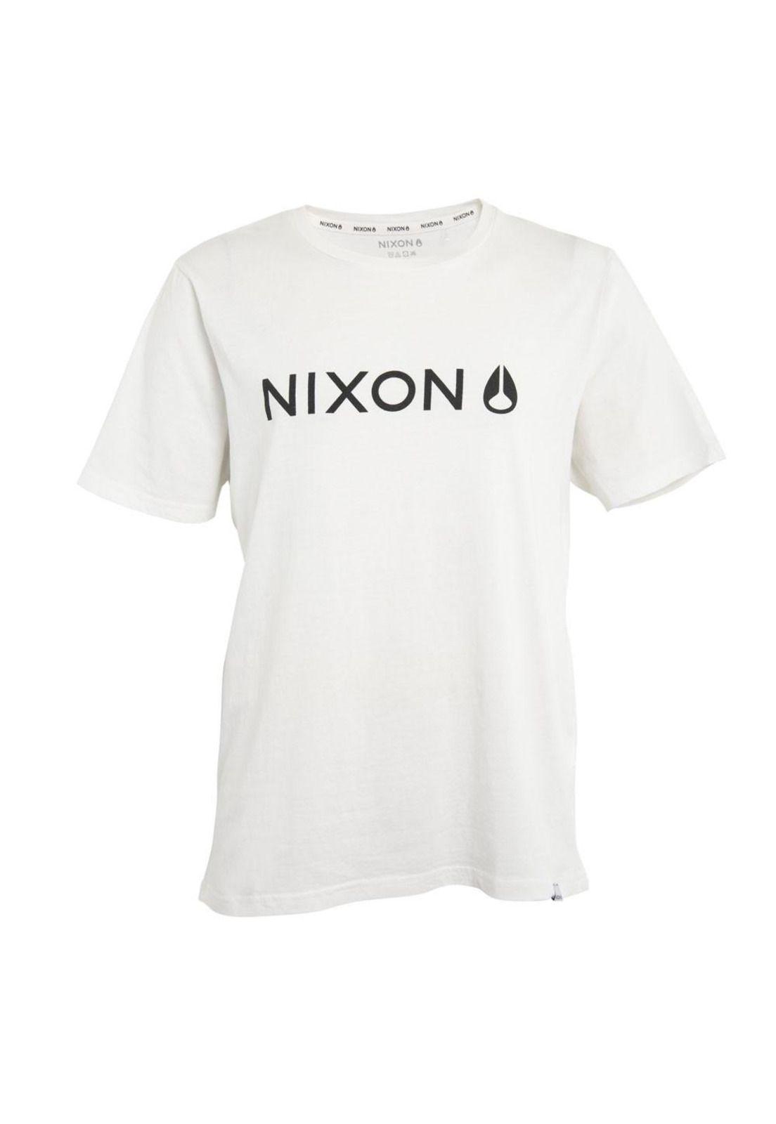 Polera Men White Black Logo Front-0