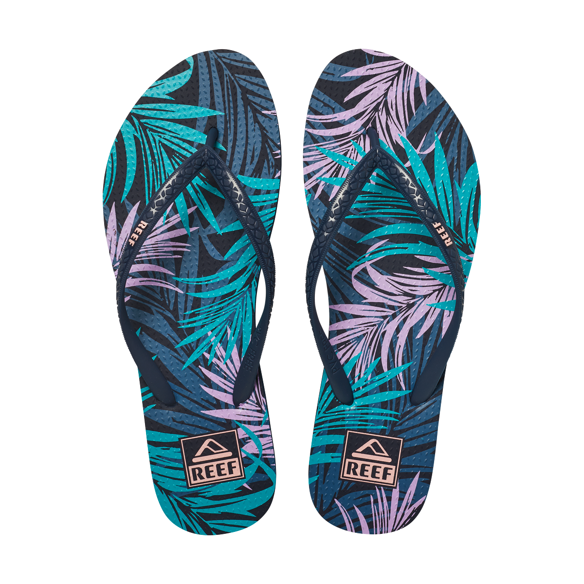 Sandalia Women Seaside Print Midnight Palm-1