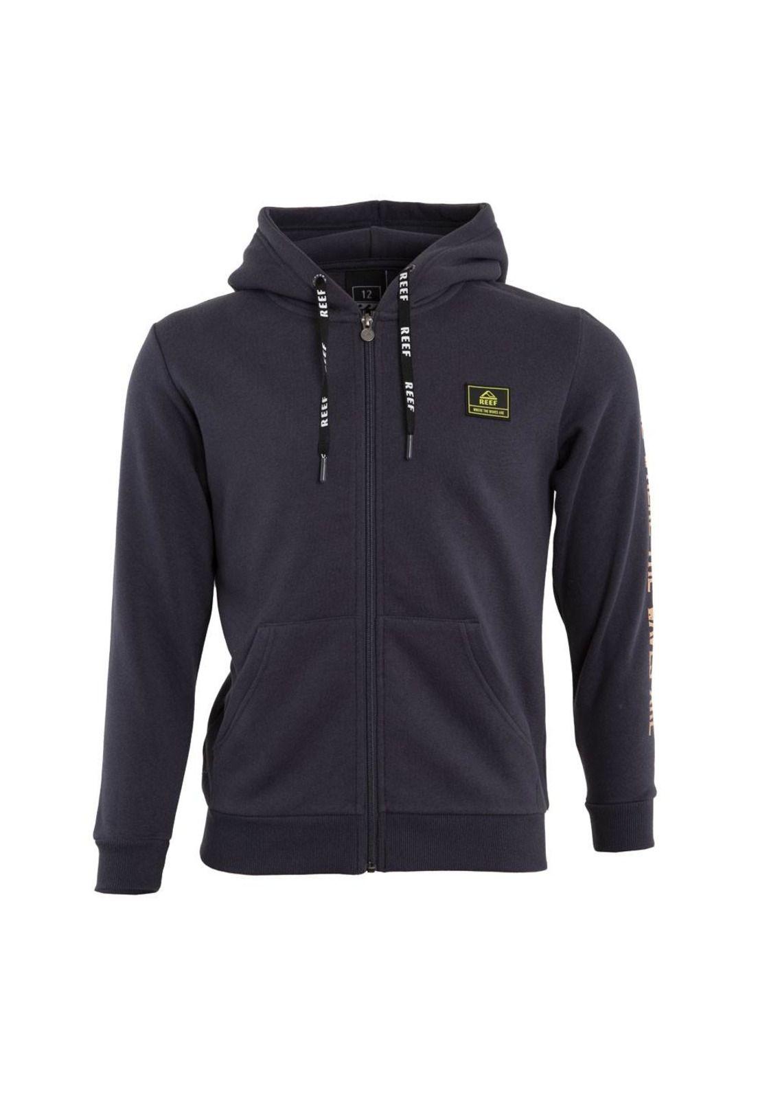 Poleron Full Zipper Kids Dark Grey Estampado-0