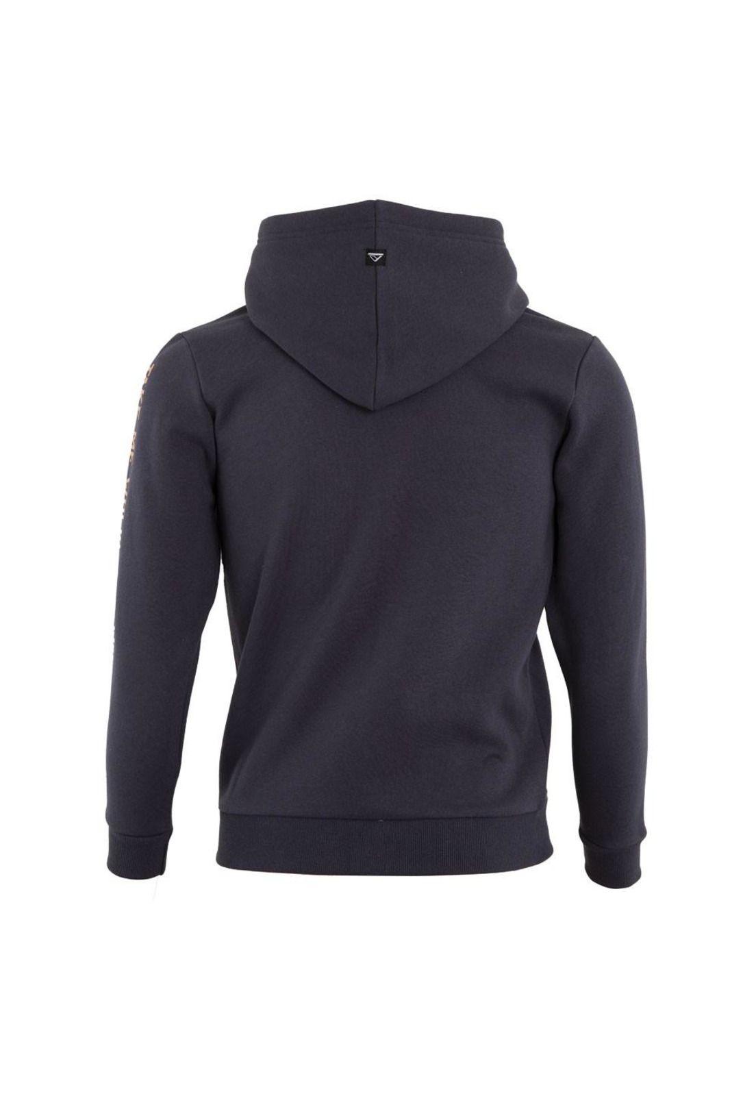 Poleron Full Zipper Kids Dark Grey Estampado-2