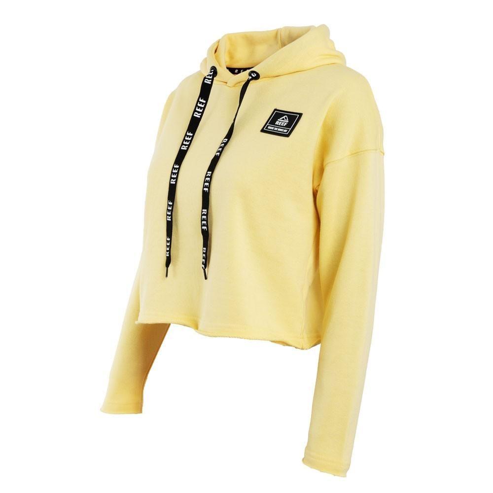 Poleron Crop Niña Yellow Print Back-1