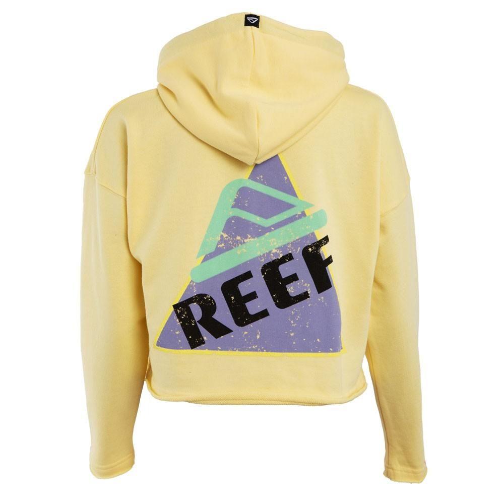 Poleron Crop Niña Yellow Print Back-2