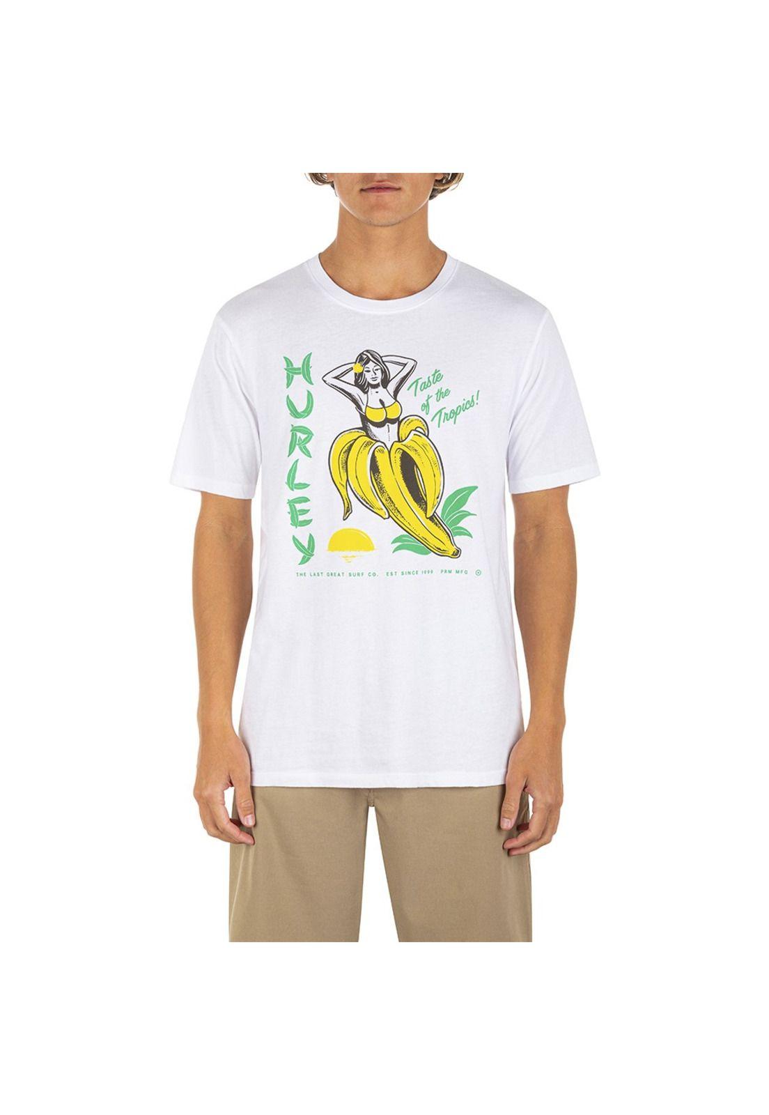 Polera EVD WSH Taste Of The Tropic White Hurley-2