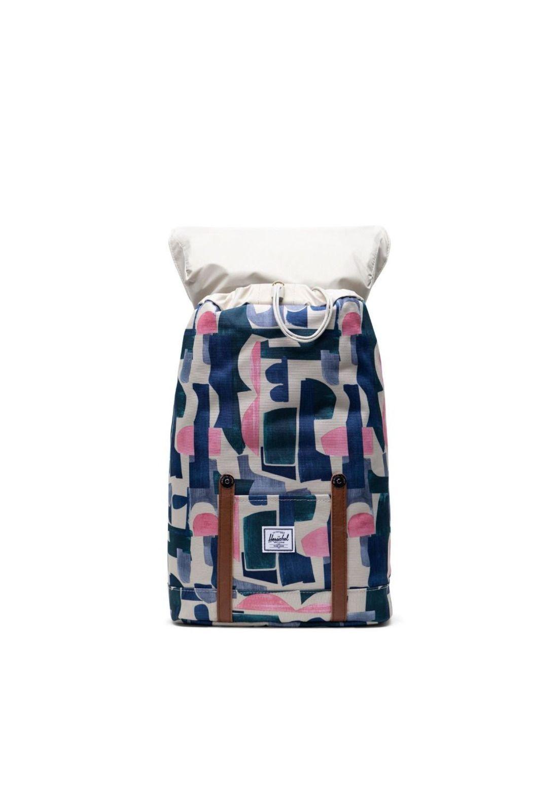 Mochila Retreat M Abst Blk Herschel-1