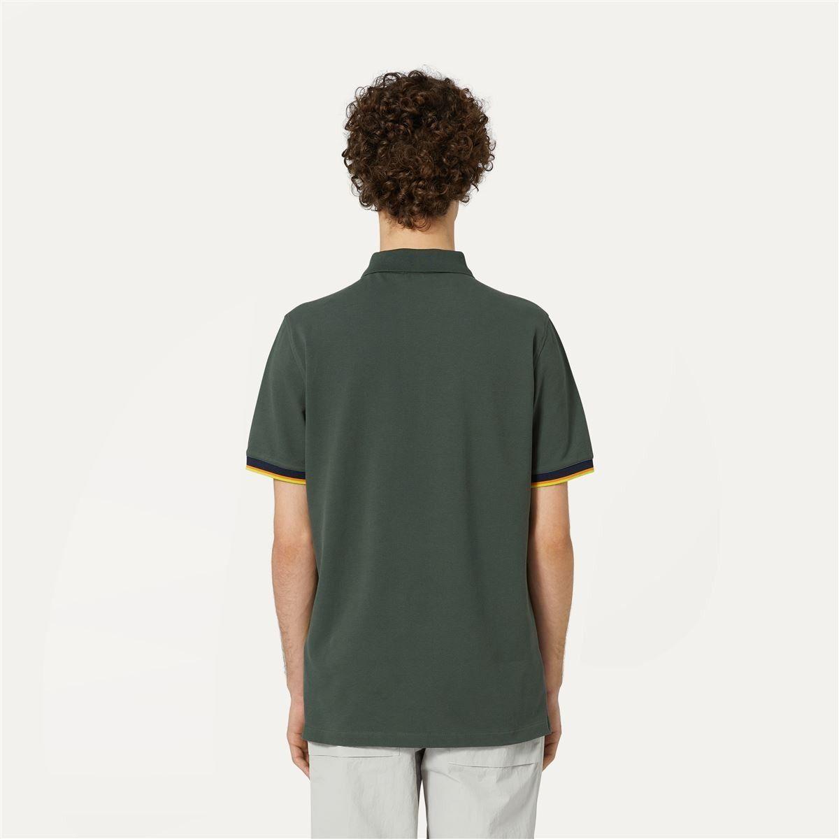 Polera K-Way Men Vincent Green Blackish-3