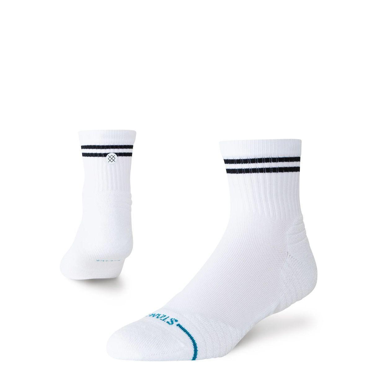 Stance Socks Lined Up Mid Quarter White-0