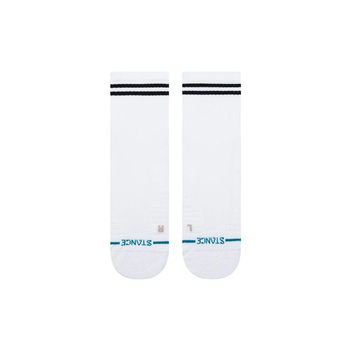 Stance Socks Lined Up Mid Quarter White-1