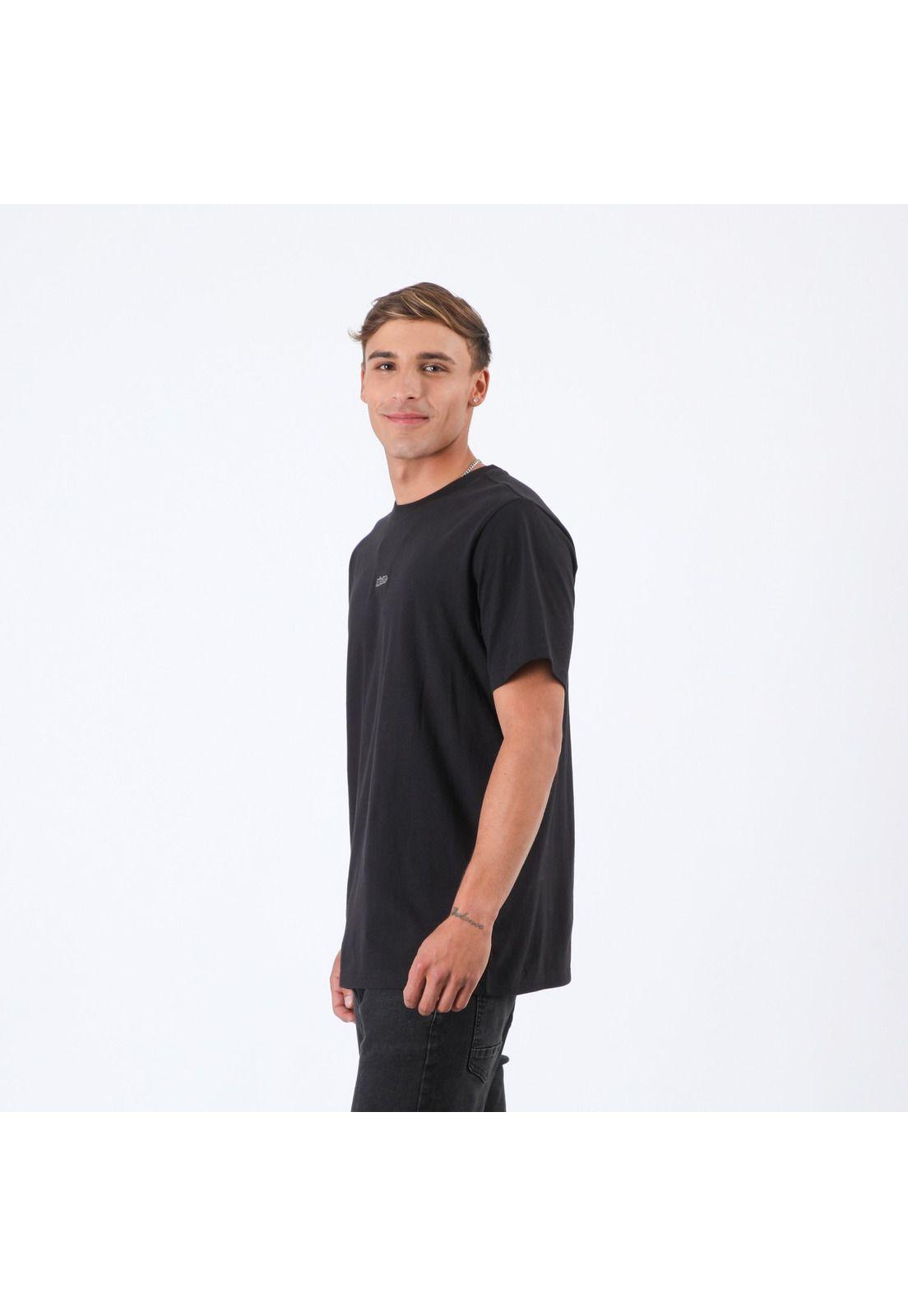Polera Nixon Men Logo Letters Black-2