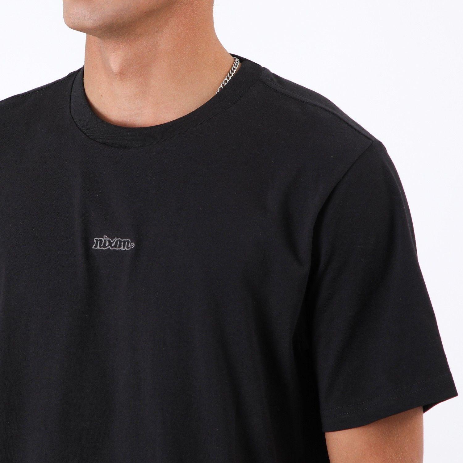 Polera Nixon Men Logo Letters Black-3