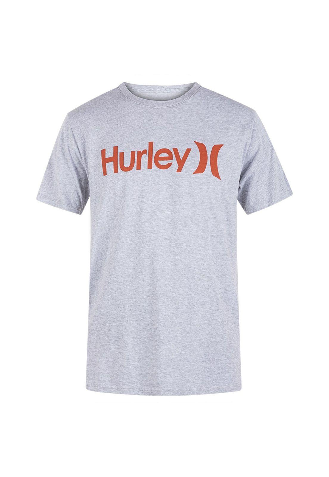 Polera EVD WSH OAO Solid Heat Grey Hurley-0