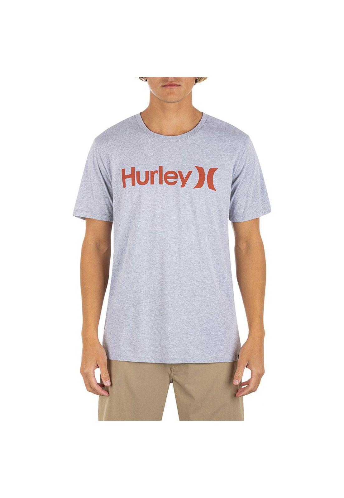 Polera EVD WSH OAO Solid Heat Grey Hurley-2