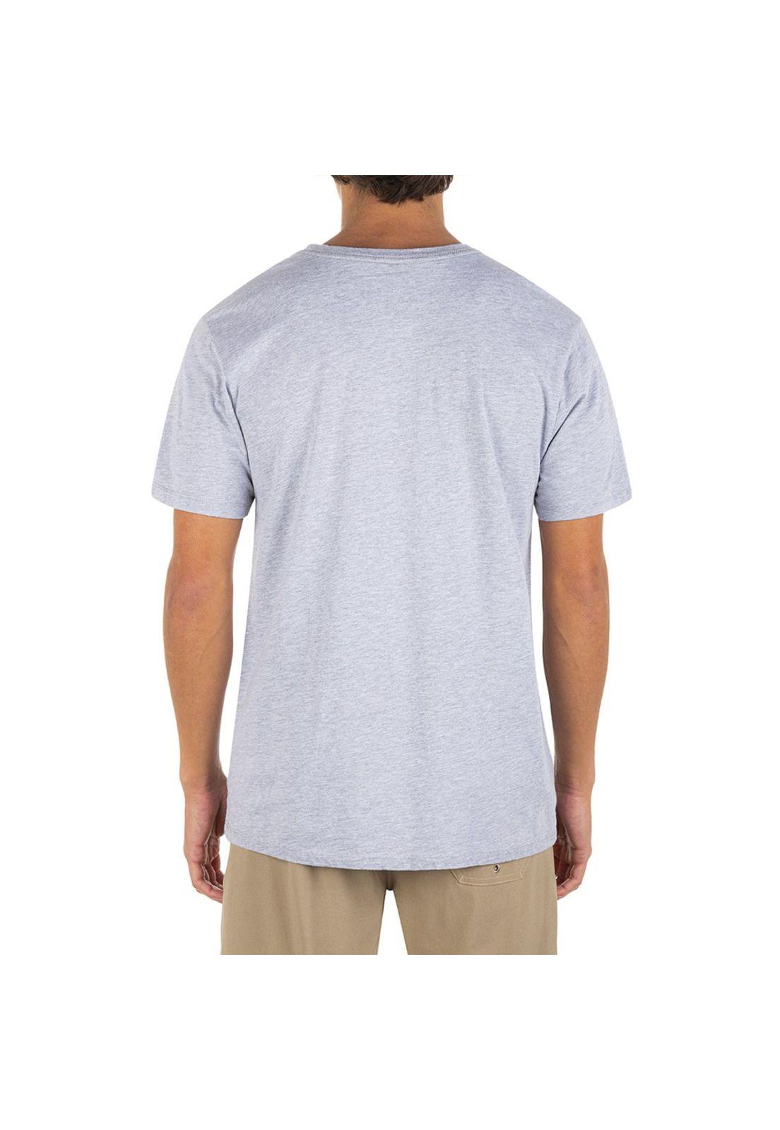 Polera EVD WSH OAO Solid Heat Grey Hurley-3
