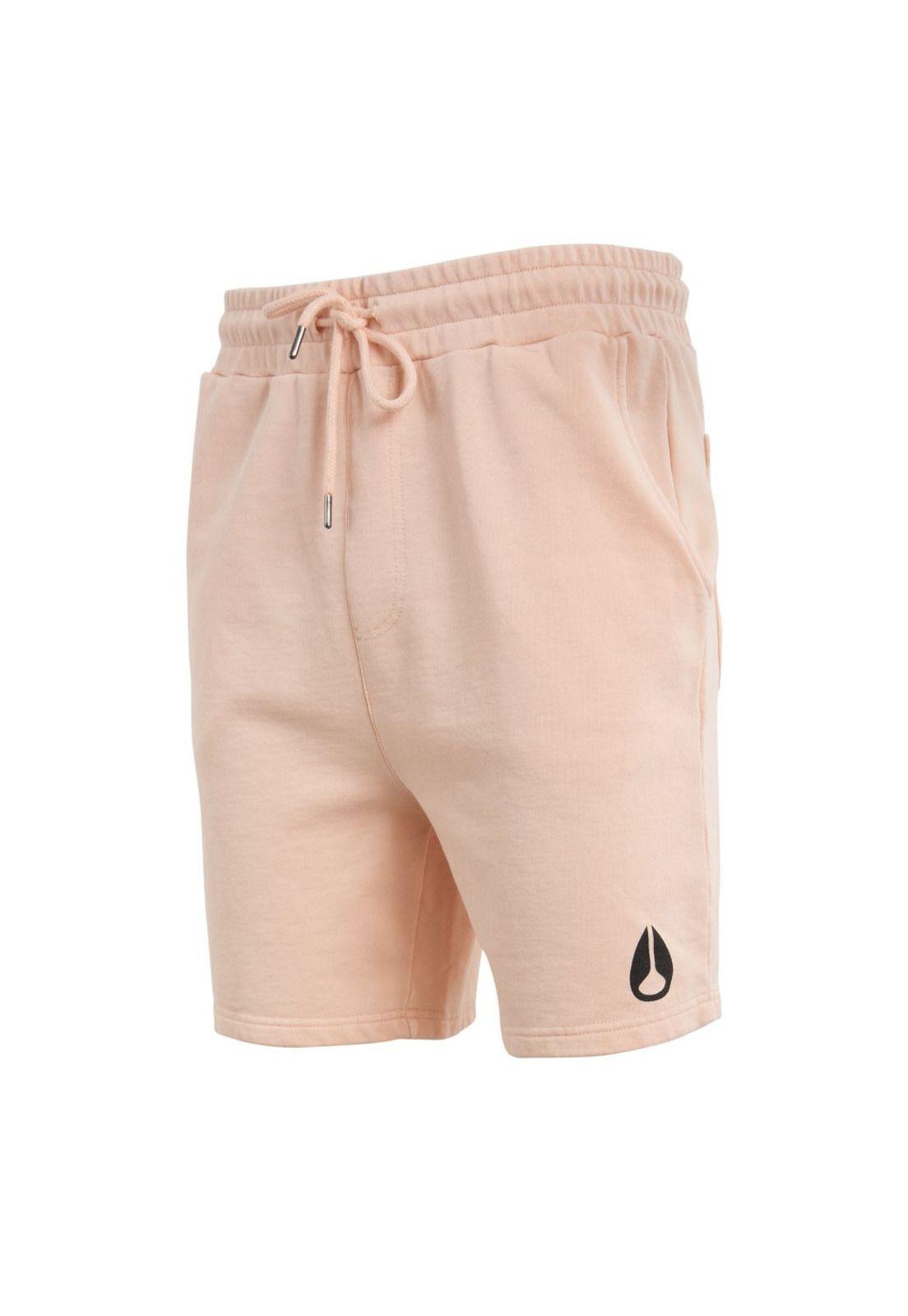 Short Men Solid Pink-1