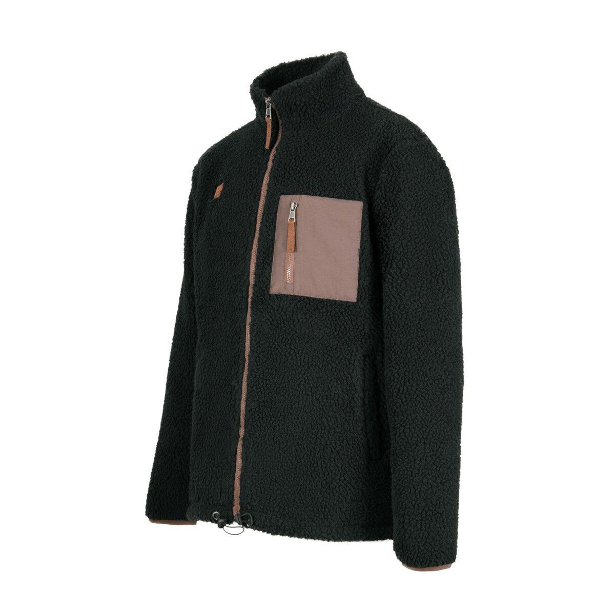 Polar Kids Full Zipper Black Brown-1