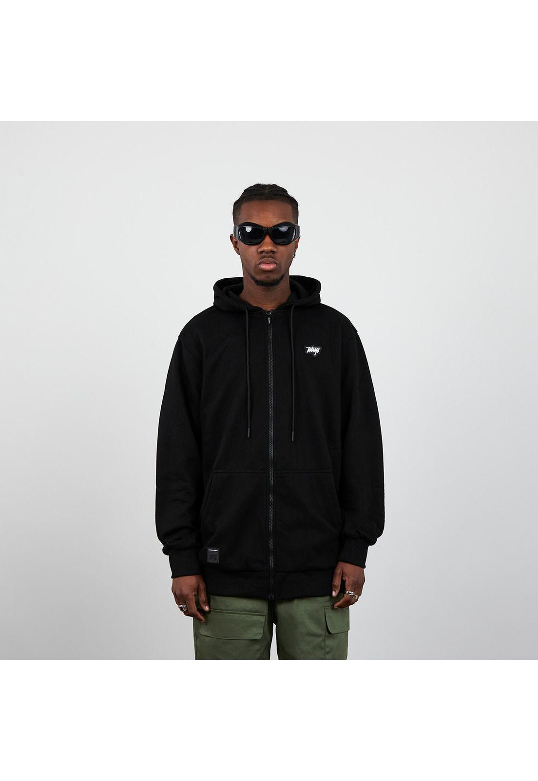 Poleron Full Zip All Black-1