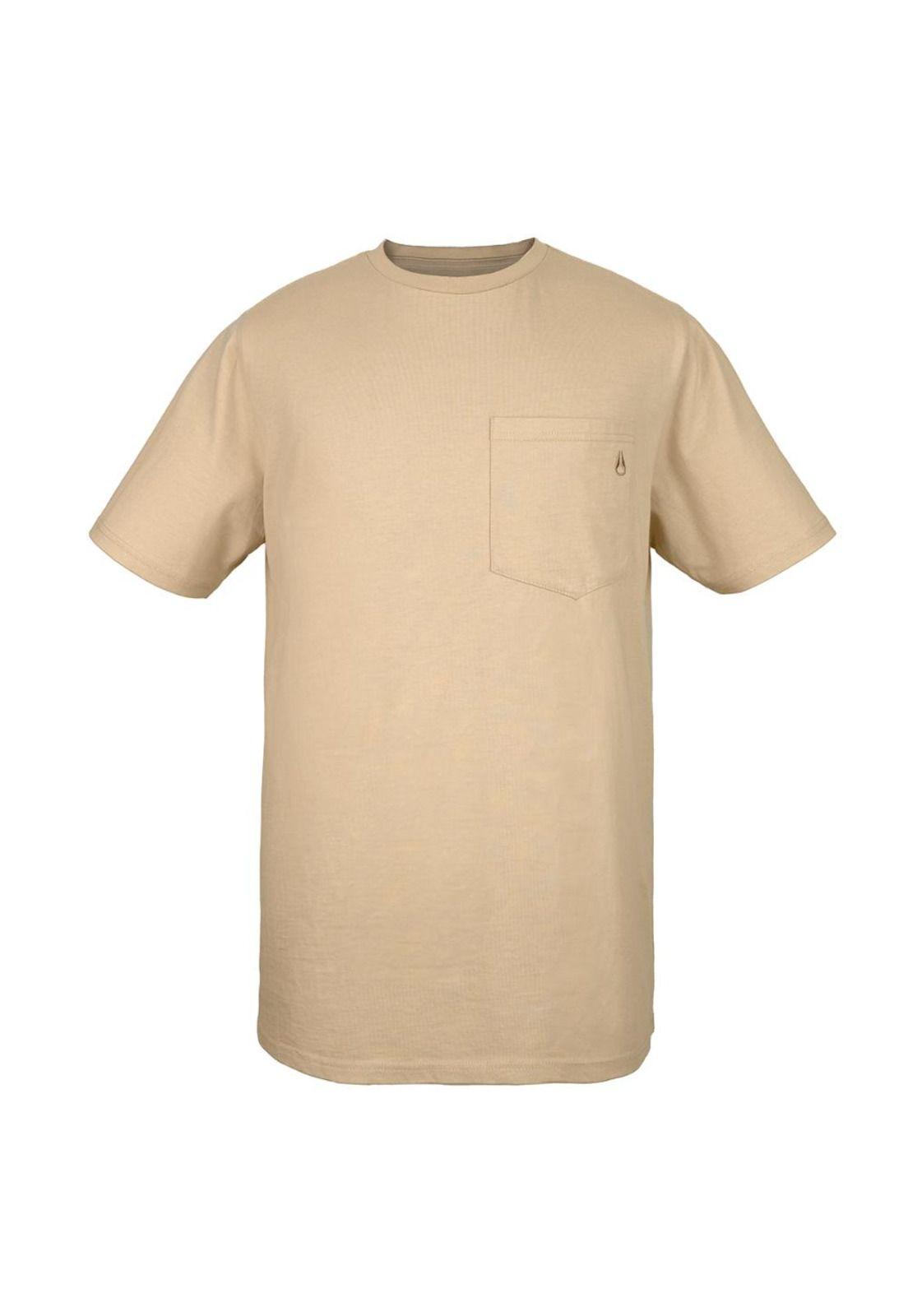 Polera Nixon Men Pocket Beige-0