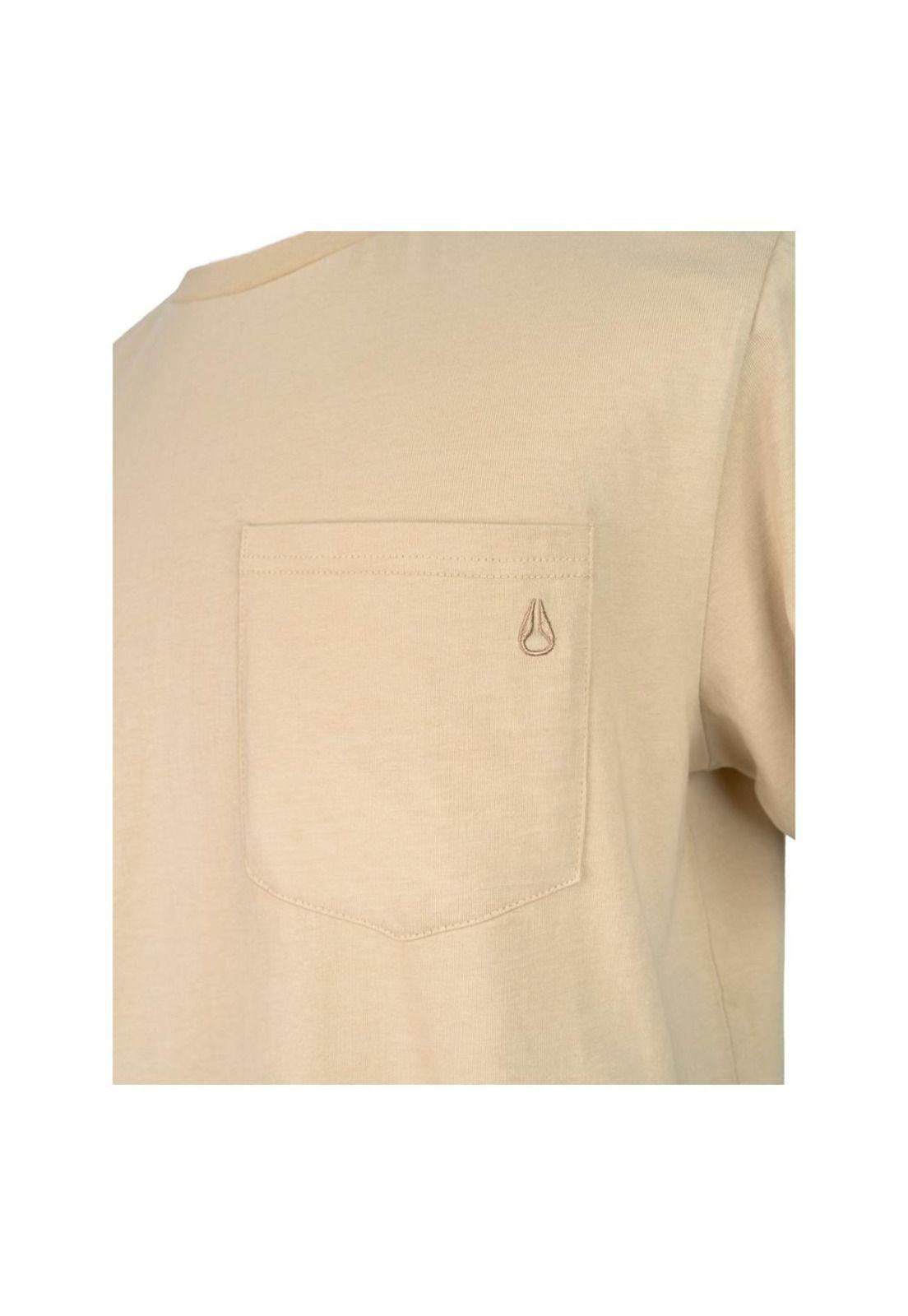 Polera Nixon Men Pocket Beige-2
