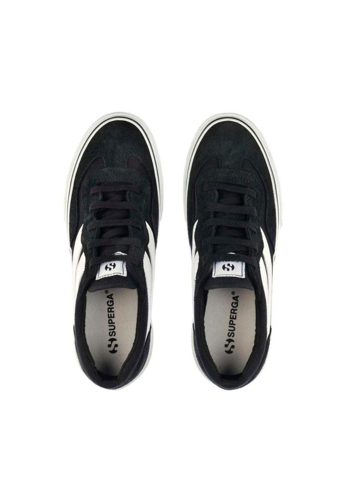 Zapatilla 3041 Revolley Colorbock Platform Black White-3