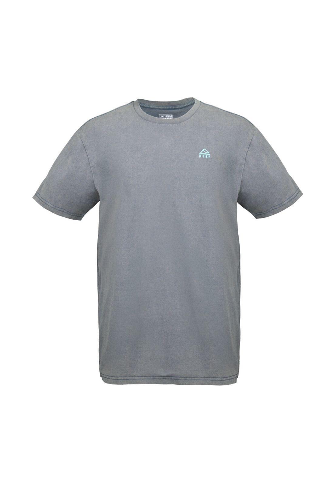 Polera Reef Men Just Passing Through Blue Grey-0