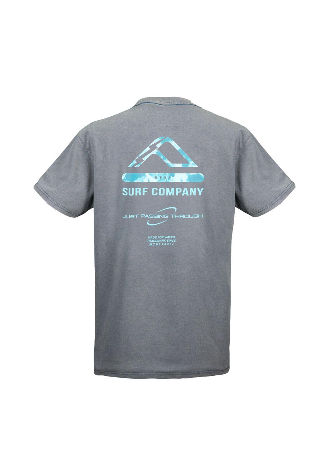 Polera Reef Men Just Passing Through Blue Grey-1