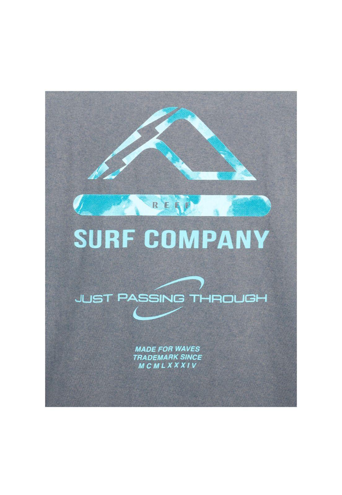 Polera Reef Men Just Passing Through Blue Grey-3