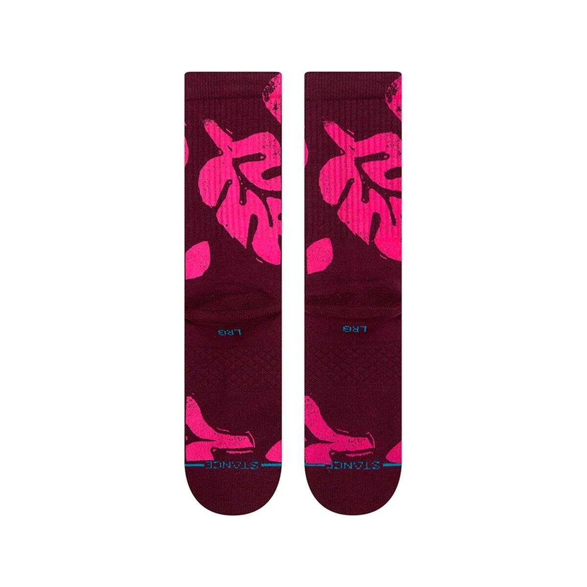 Stance Sock Unisex Plantastic - burgundy-2