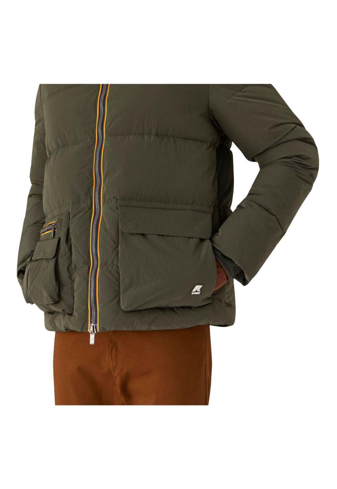 Chaqueta Parin Mini Ripstop Green Black Orange Rust-3