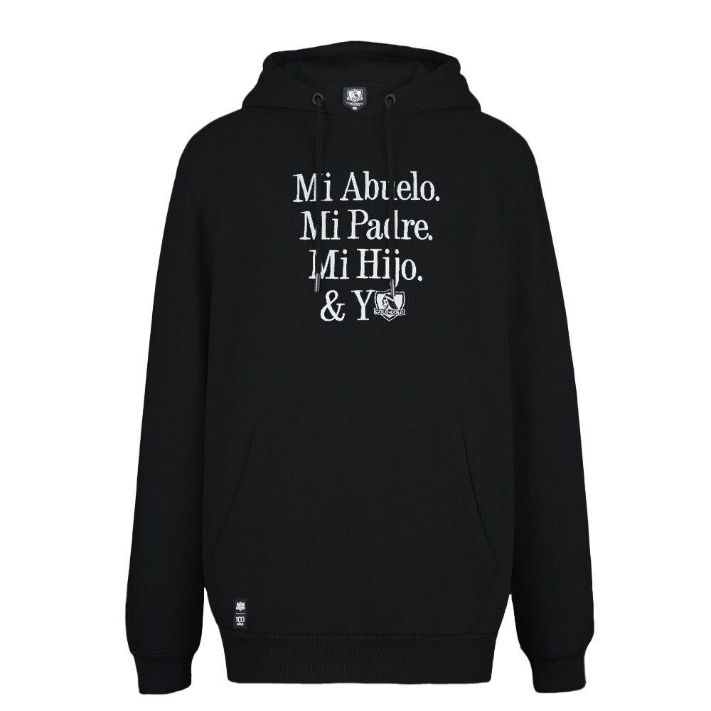 Polerón Colo Colo Urbano Hoodie "Mi Abuelo, Mi Padre y Yo" Negro-0