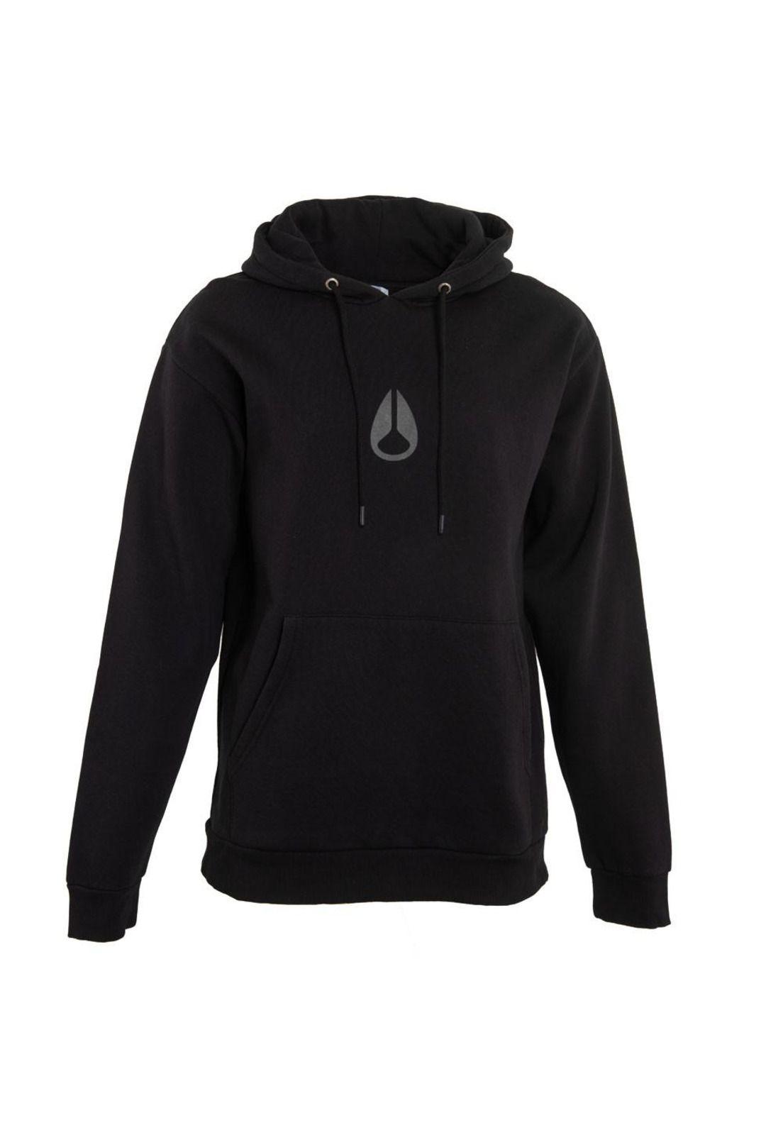 Poleron Men Hoodie Icon Black Grey-0