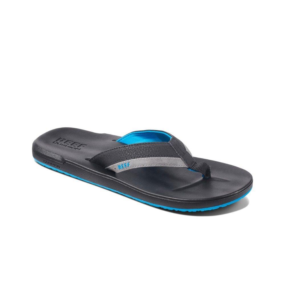 Sandalia Reef Men Contoured Cushion Black Blue-0