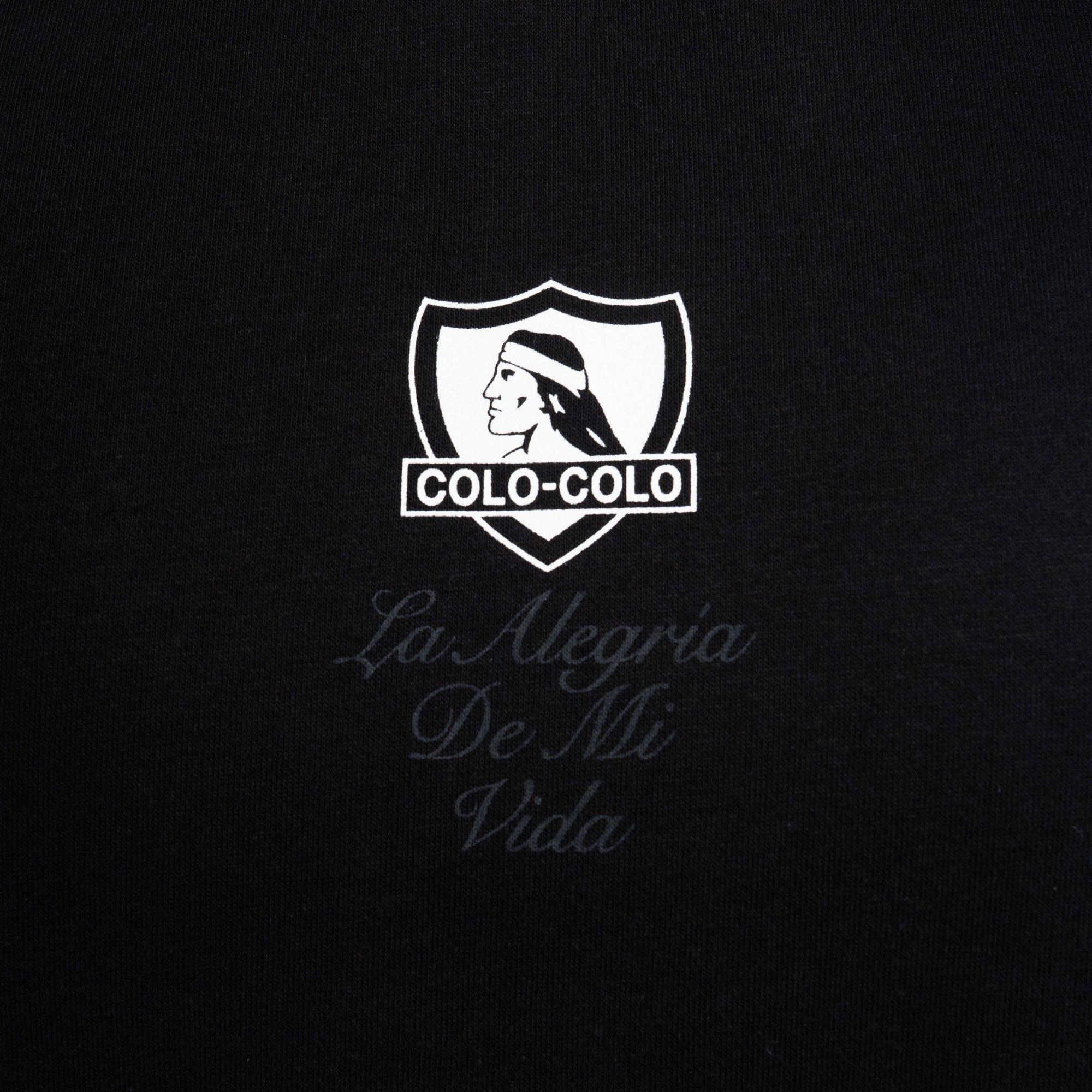Polerón Colo-Colo Urbano Hoodie La Alegria De Mi Vida Negro-2