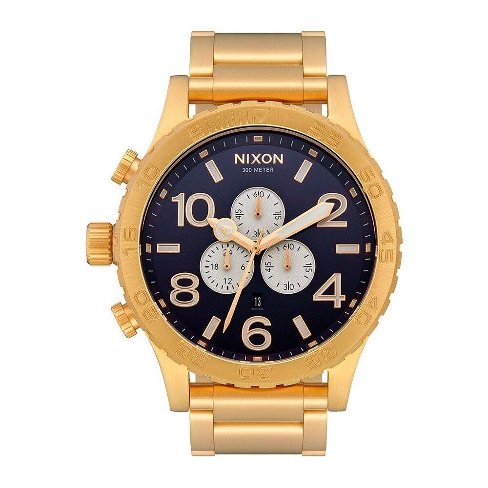 Reloj 51-30 Chrono Gold Indigo Nixon-0