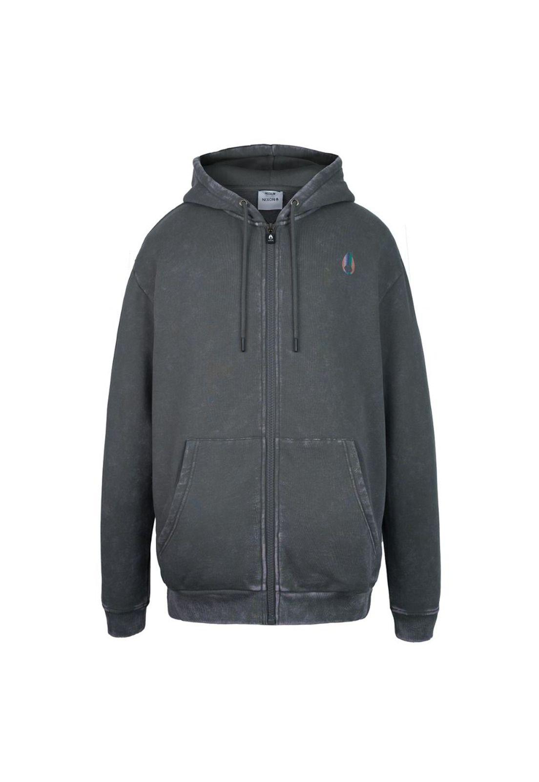Poleron Nixon Men Full Zipper Dark Gray-0