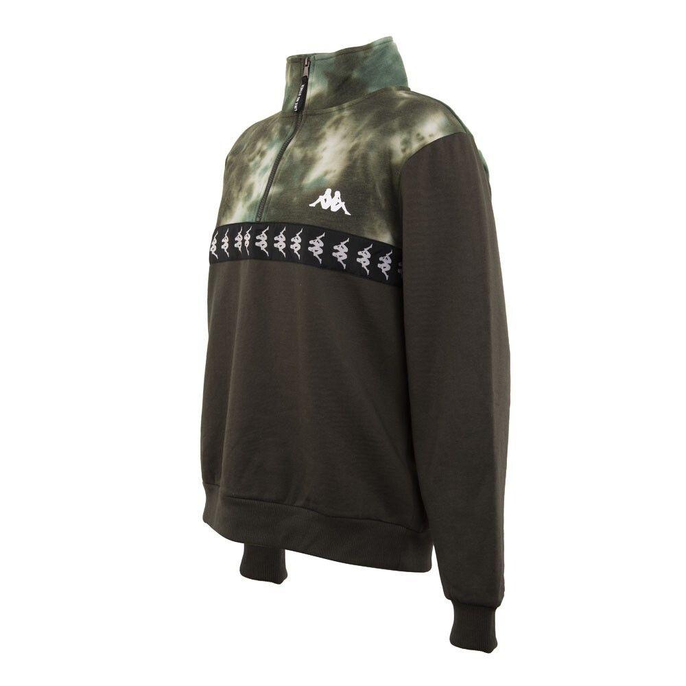 Poleron Men Half Zip Dark Green-1