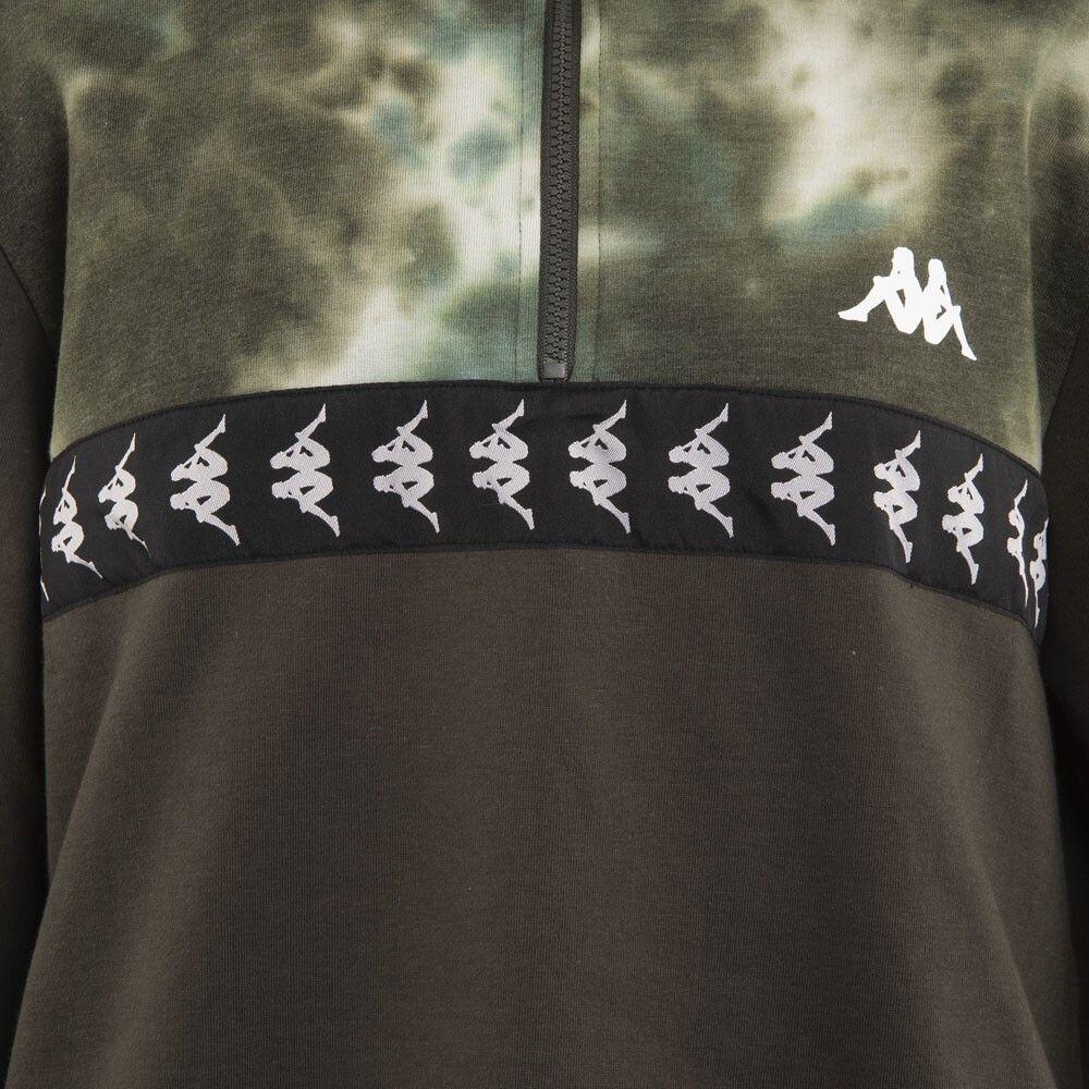 Poleron Men Half Zip Dark Green-3