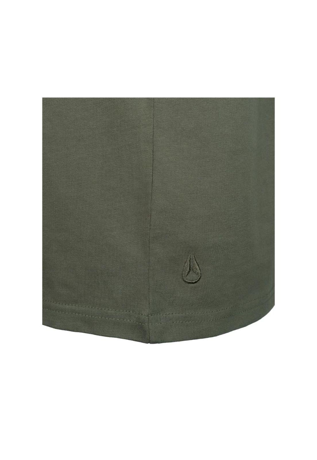 Polera Nixon Men Small Logo Green-3
