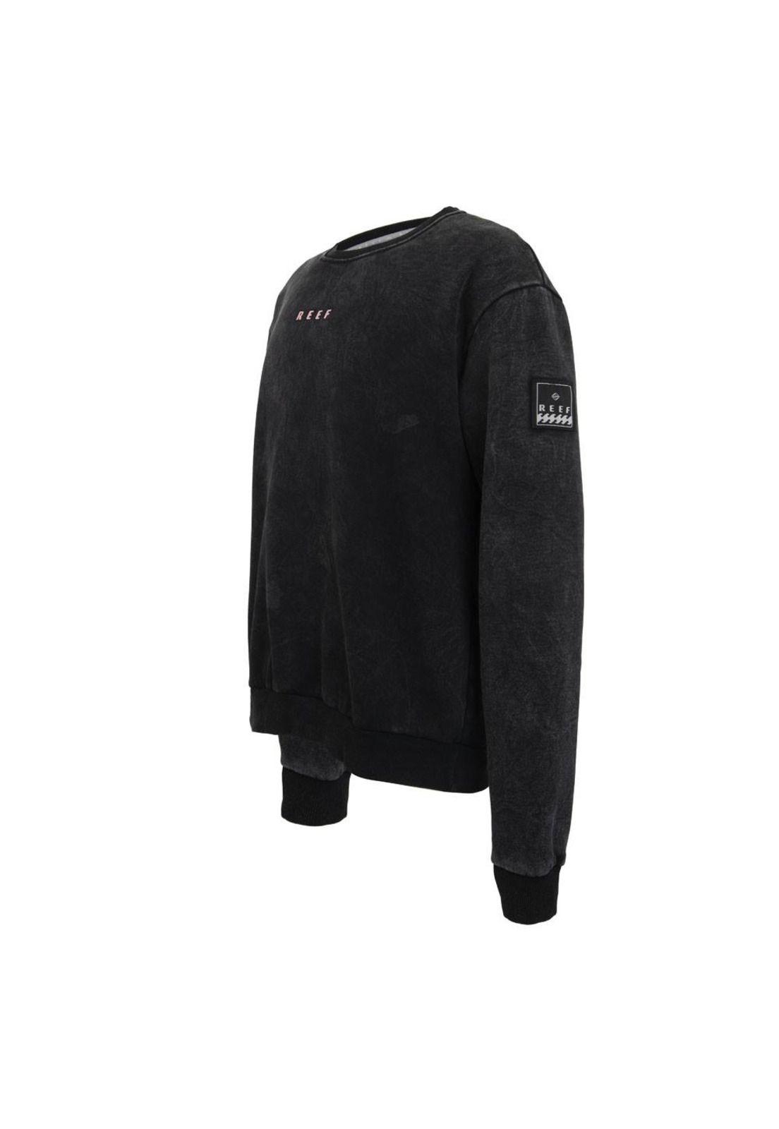 Poleron Men Crew Black Palms-1