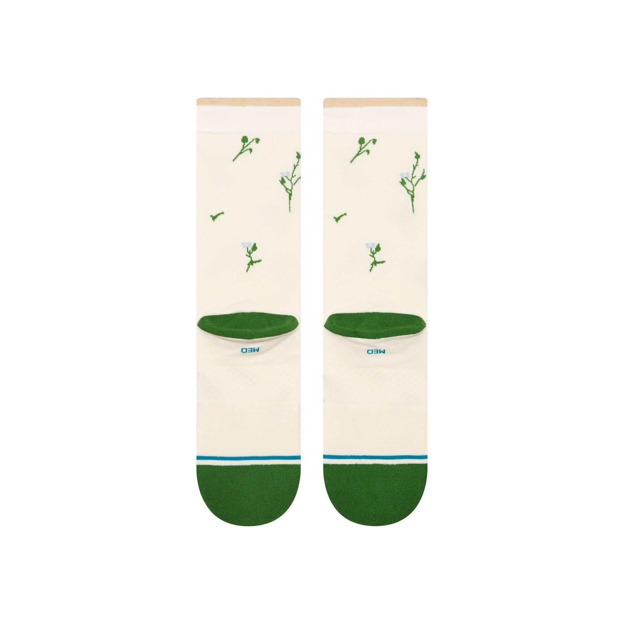 Stance Sock Women Wildflower Crew Ivory-2