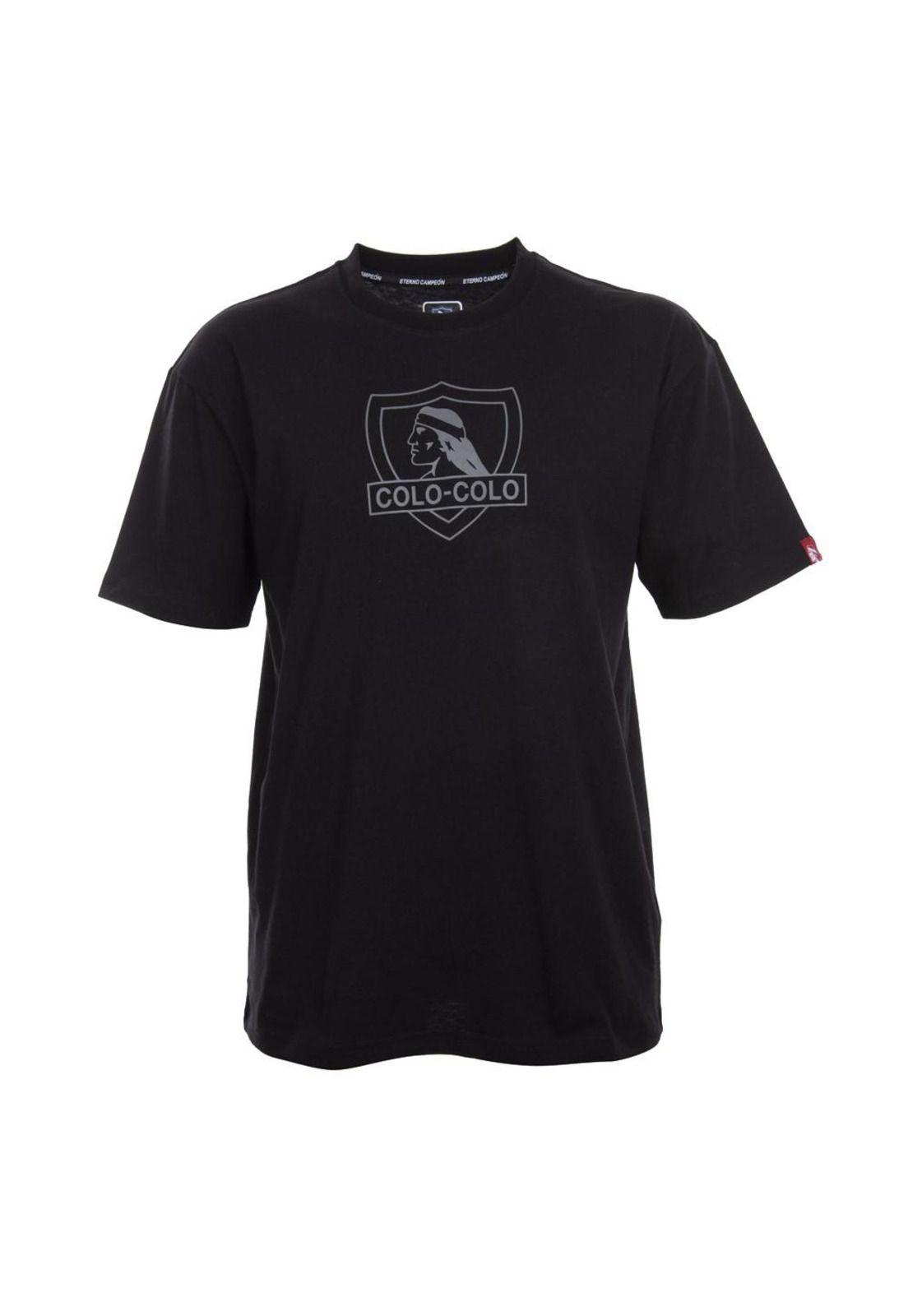 Polera Escudo Black Grey Colo-Colo-0