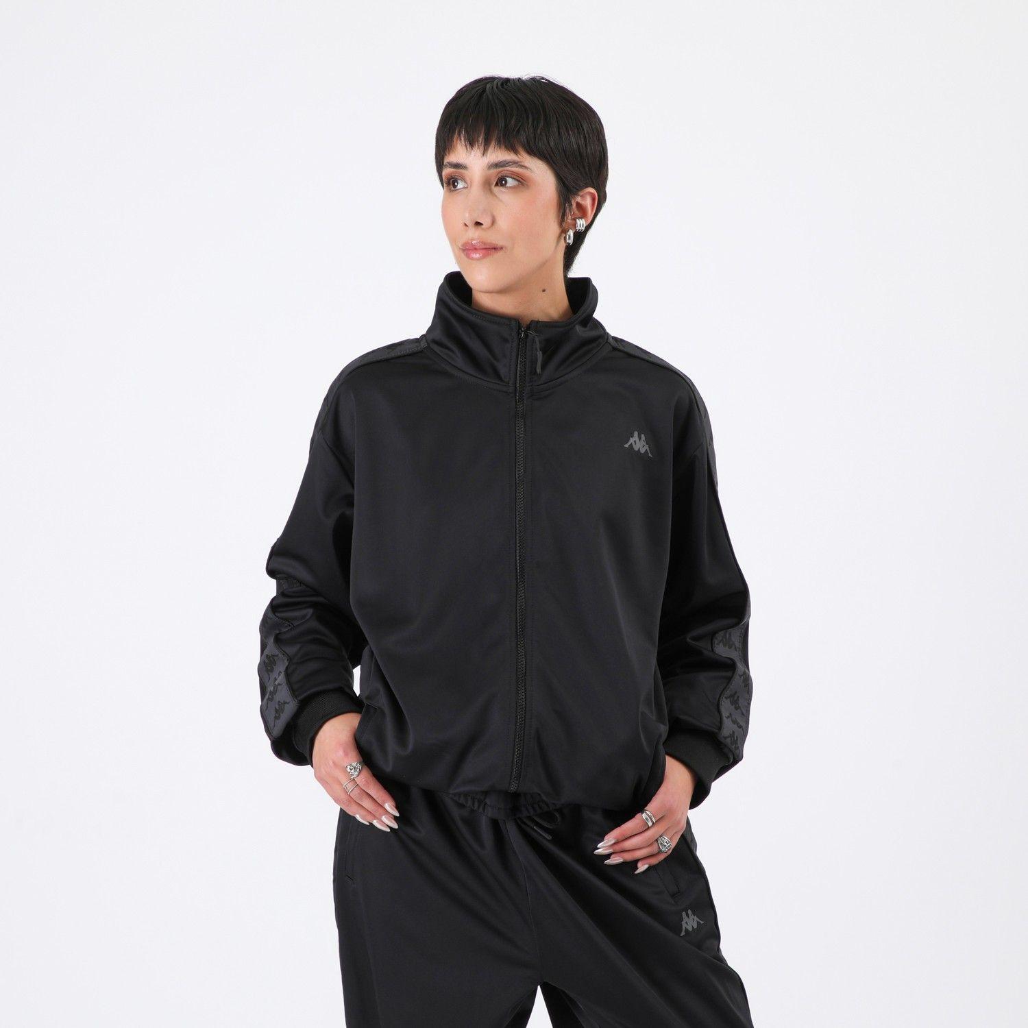 Chaqueta Full Zipper Men Black Red Black-2