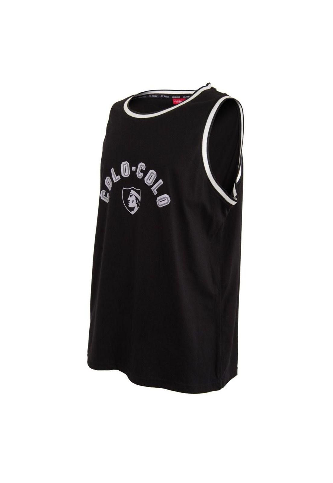 Polera Colo Colo Urbano tank "Trofeos Gris" Negra-1